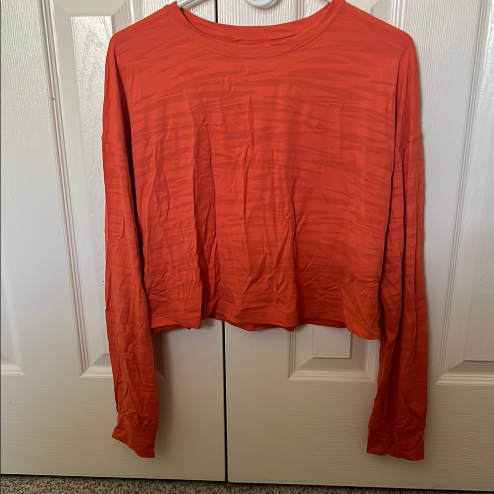 Lululemon Orange Long Sleeve Size 6